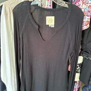 Chaser Dark Knit Long Sleeve sweater